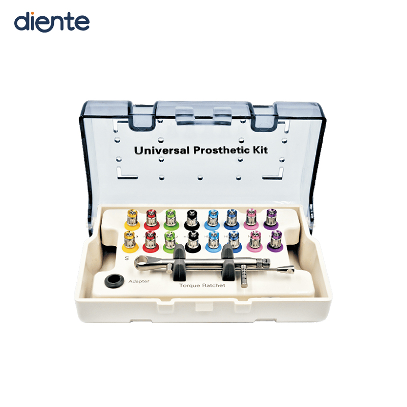 diente NC1 Universal Prosthetic Kit - 5-60N.cm Torque Wrench, 16 Screwdrivers | Multi-System Dental Implant Tools