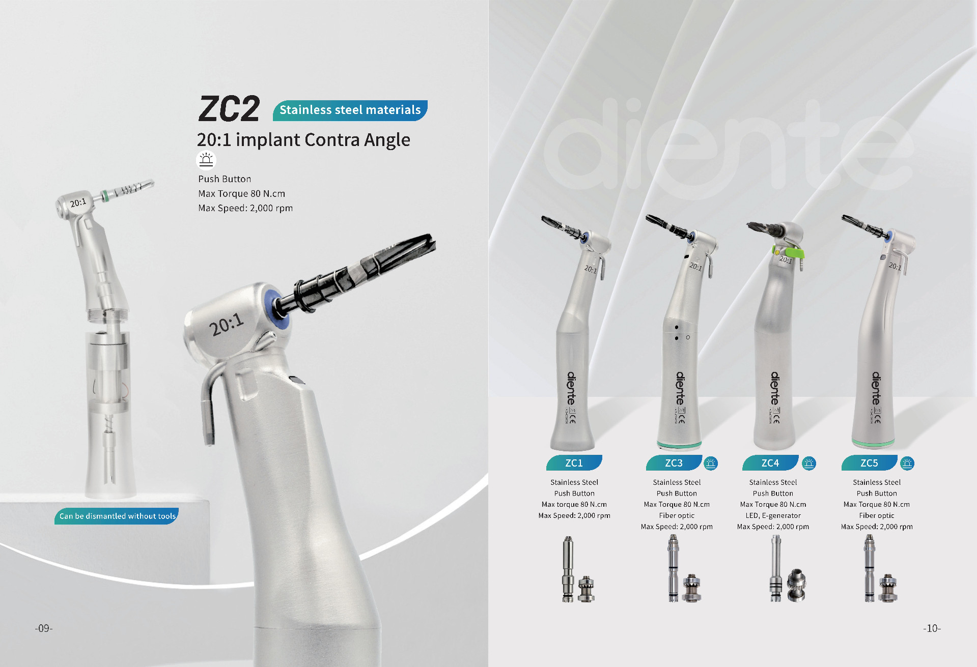 20:1 Implant Contra Angle Handpiece